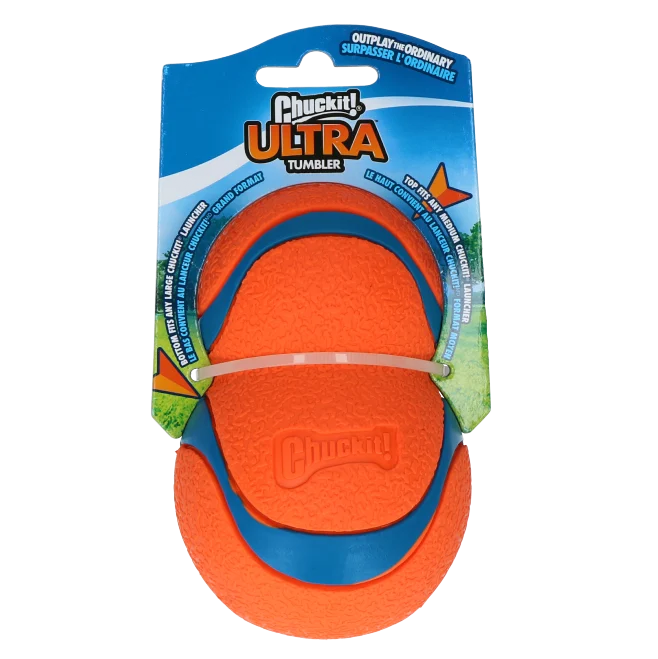 CHUC33117.png Hüpfender Hundeball aus Gummi, 7,5 cm – Chuckit! Ultra Tumbler – Bild 1