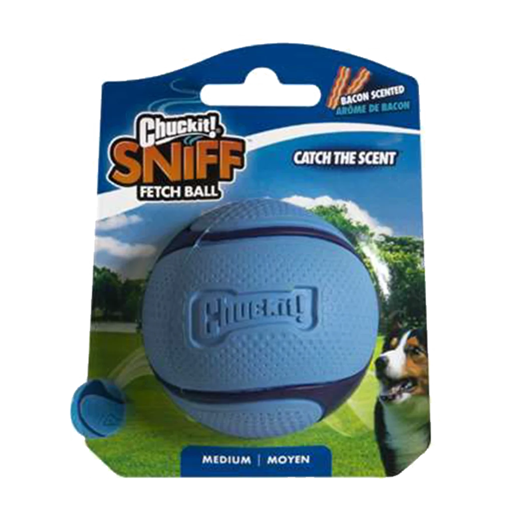 Hundeball mit Baconduft – Chuckit! Sniff Fetch Ball Bacon M – Bild 1