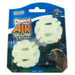 Leuchtender Hunde-Ball M, schwimmfähig, 6 cm, 2 Stück – Chuckit! Air Glow Fetch Ball