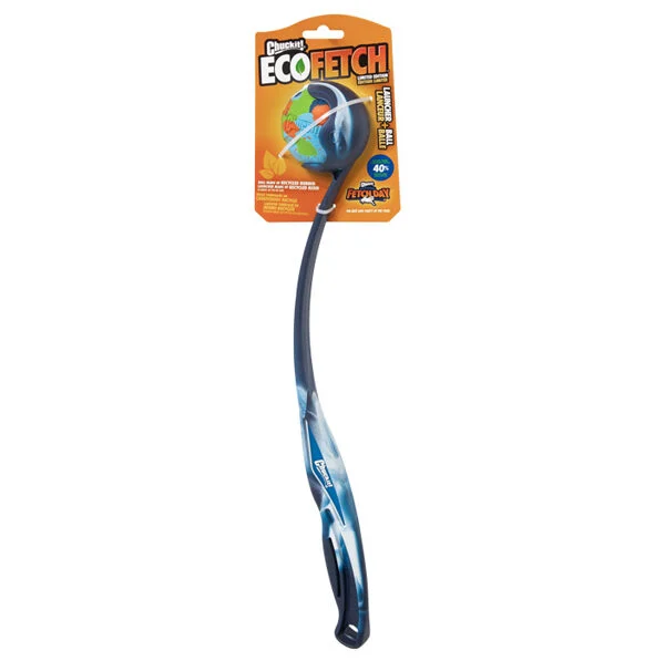 Ballwerfer mit Ball und ergonomischem Griff, 45,7 cm – Chuckit! Eco Fetch Launcher + Ball