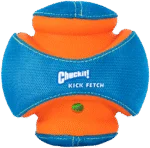 Hundeball mit Geräusch und Gummibisszonen, Ø 14 cm – Chuckit! Giggle Kick Fetch – Bild 2