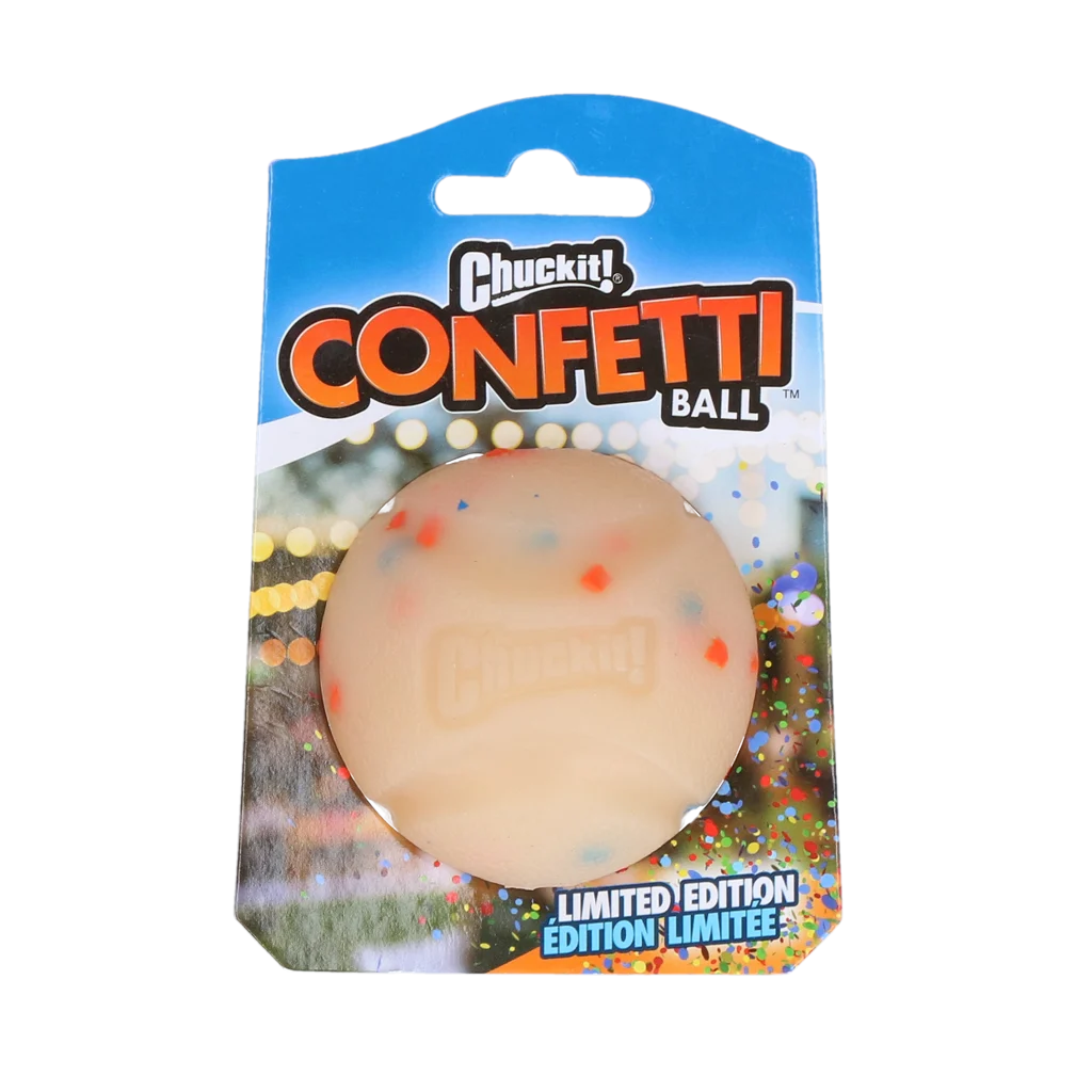 Hundeball aus Gummi, springend, M 6 cm – Chuckit! Confetti Ball – Bild 1
