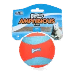 Großer schwimmender Hundeball, Orange, 11,5 cm – Chuckit! Amphibious Mega Ball