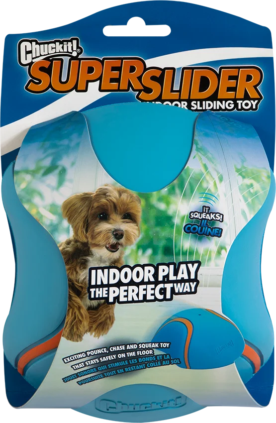 Schiebespielzeug für Hunde mit Quietscher, 18 x 14 cm – Chuckit! Indoor Super Slider – Bild 1