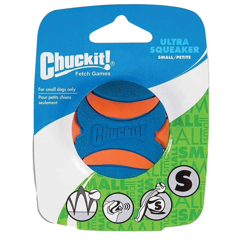 CHUC52070.png Hundeball aus Gummi mit Quietscher S, ø 5 cm, 1 Stück – Chuckit! Ultra Squeaker Ball – Bild 1