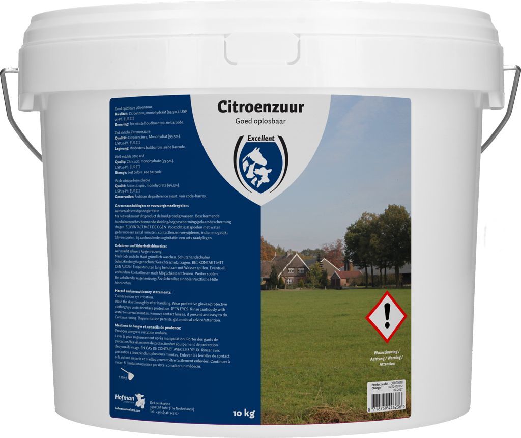 Citroenzuur voor Reiniging, 10 kg – Excellent Citroenzuur Zitronensäure zur Reinigung, 10 kg – Excellent Zitronensäure