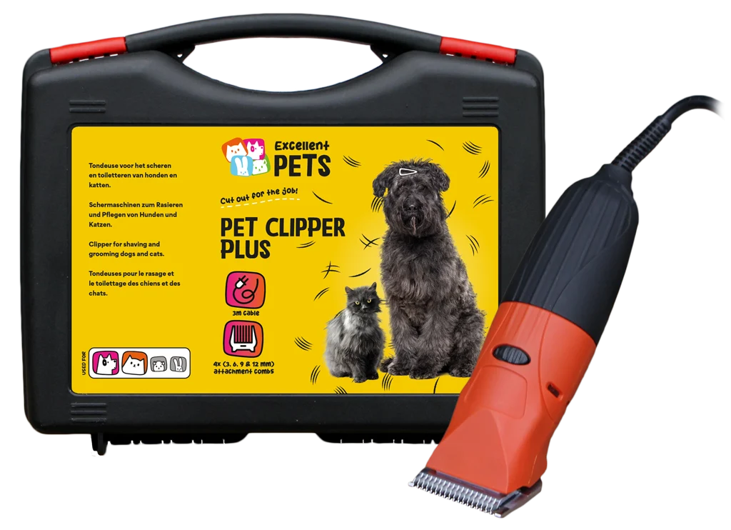 CLIP006.png Hundeschermaschine 35 W mit 4 Aufsteckkämmen – Excellent Pet Clipper Plus – Bild 1