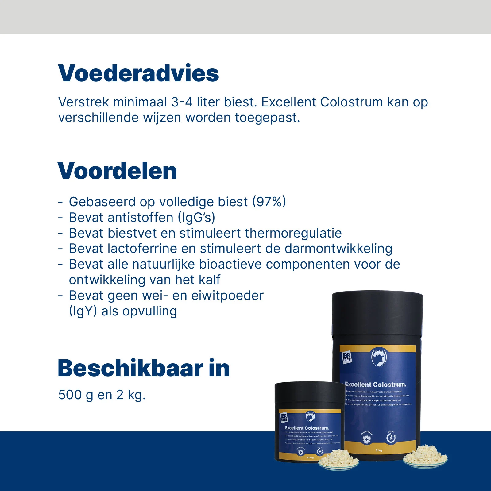 Kolostrum für Kälber, IBR frei, 2 kg – Excellent Colostrum – Bild 5