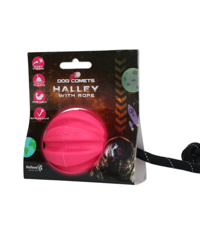 Hundespielzeug mit Seil, rosa – Dog Comets Halley
