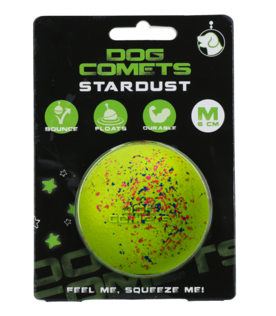 Hundeball aus Gummi M, 6 cm, Grün – Dog Comets Stardust
