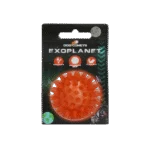 Hundeball mit Noppen und Quietscher, S 5 cm, Orange – Dog Comets Exoplanet