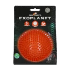 Igelball für Hunde mit Quietsche, Orange L, 10,5 cm – Dog Comets Exoplanet