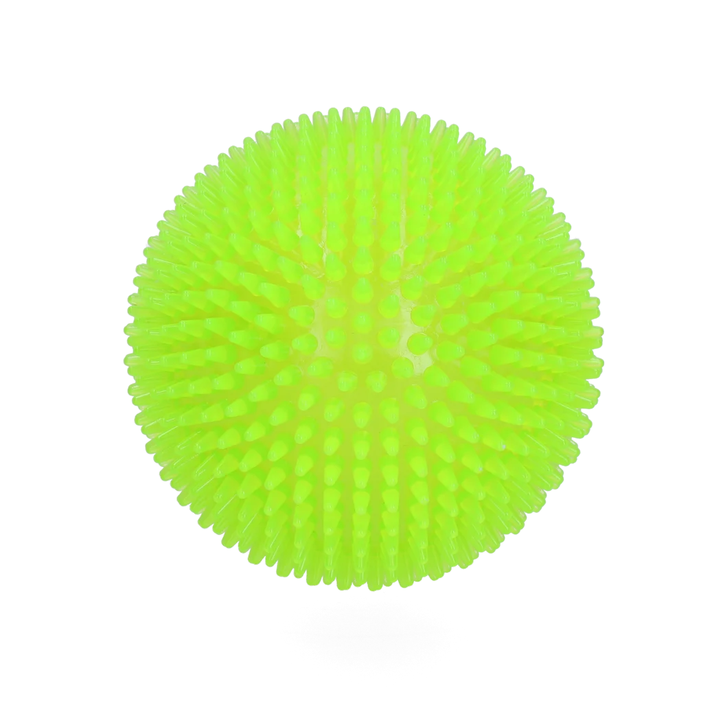 Igelball für Hunde mit Quietscher, Grün L, 10,5 cm – Dog Comets Exoplanet – Bild 2