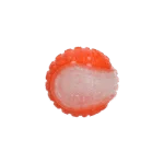 Hundeball mit Leuchtelement und Quietscher S, 5 cm, Orange – Dog Comets Glow In The Dark Moon Ball – Bild 2