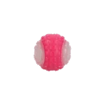 Hundeball mit Leuchtelement und Quietscher S, 5 cm, Rosa – Dog Comets Glow In The Dark Moon Bal – Bild 3