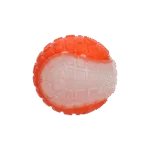 Leuchtender Hundeball mit Quietscher, M 7,5 cm, Orange – Dog Comets Glow In The Dark Moon Ball – Bild 2