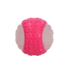 Hundeball mit leuchtendem Teil und Quietscher M, 7,5 cm, Pink – Dog Comets Glow In The Dark Moon Ball – Bild 3