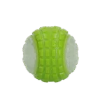 Leuchtender Hundeball mit Quietscher, M 7,5 cm, Grün – Dog Comets Glow In The Dark Moon Ball – Bild 3