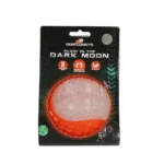 Leuchtender Hundeball mit Quietscher, L 10 cm, Orange – Dog Comets Glow In The Dark Moon Ball