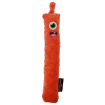 Wurfspielzeug für Hunde aus Plüsch mit Quietscher, Orange L, 32 cm – Dog Comets Invaders – Bild 2