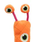 Großes Plüsch Kuscheltier für Hunde mit 3 Quietschern, Orange, 150 cm – Dog Comets Invaders XXL – Bild 6
