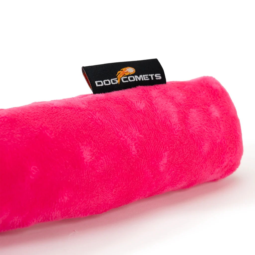 Großes Plüschspielzeug für Hunde mit 3 Quietschern, Rosa, 150 cm – Dog Comets Invaders XXL – Bild 6