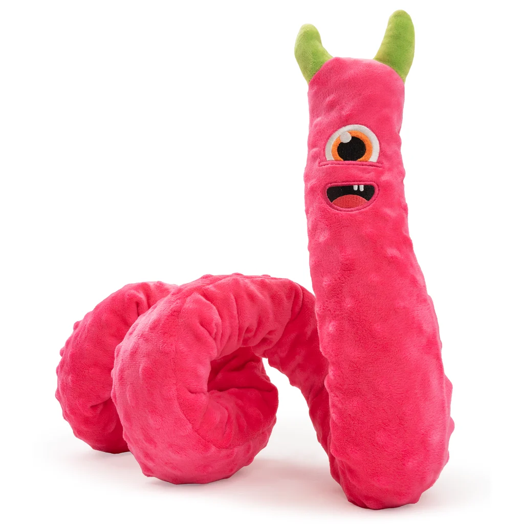 Großes Plüschspielzeug für Hunde mit 3 Quietschern, Rosa, 150 cm – Dog Comets Invaders XXL – Bild 2