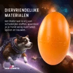 Apportierspielzeug für Hunde, schwimmfähig, 20 cm, Orange – Dog Comets Pan-Stars – Bild 5