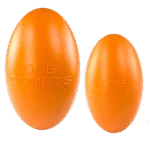 Apportierspielzeug für Hunde, schwimmfähig, 20 cm, Orange – Dog Comets Pan-Stars – Bild 3