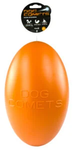 Apportierspielzeug für Hunde, schwimmfähig, 30 cm, Orange – Dog Comets Pan-Stars