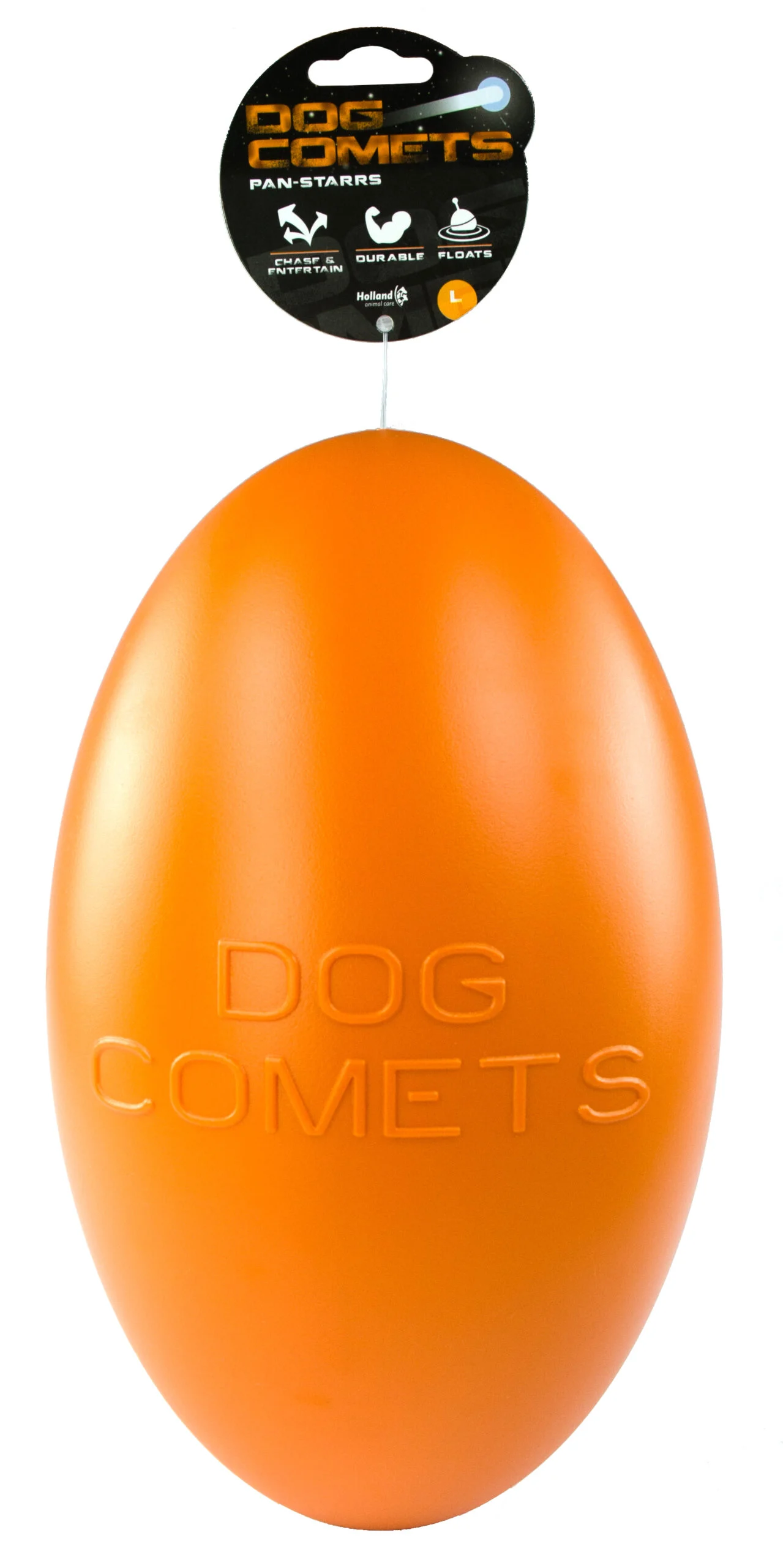 Apportierspielzeug für Hunde, schwimmfähig, 30 cm, Orange – Dog Comets Pan-Stars – Bild 1