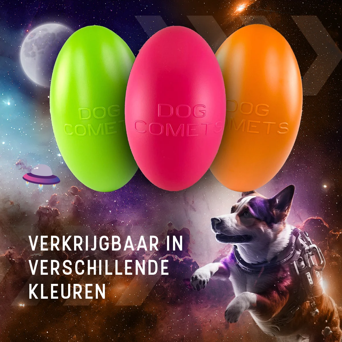 Apportierspielzeug für Hunde, schwimmfähig, 30 cm, Orange – Dog Comets Pan-Stars – Bild 6
