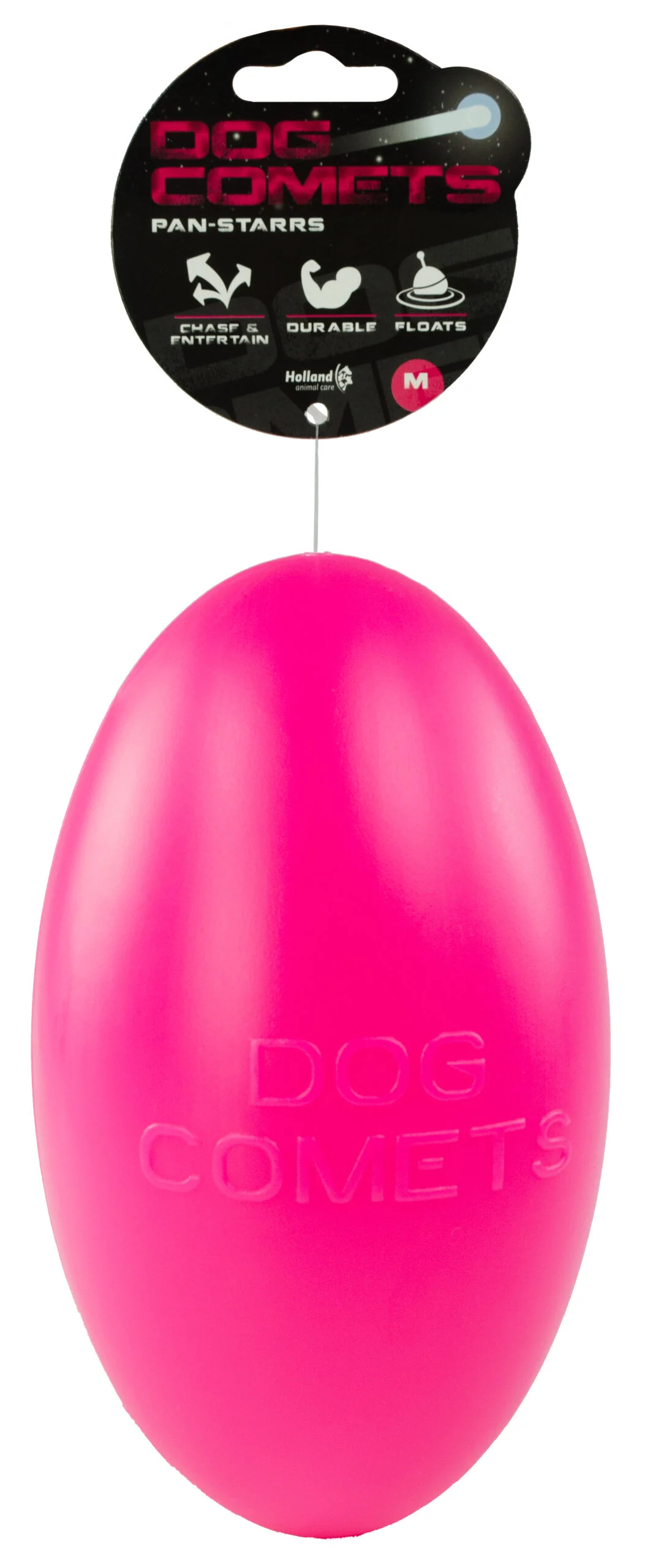 COME022.jpg Apportierspielzeug für Hunde, schwimmfähig, 20 cm, Rosa – Dog Comets Pan-Stars – Bild 1