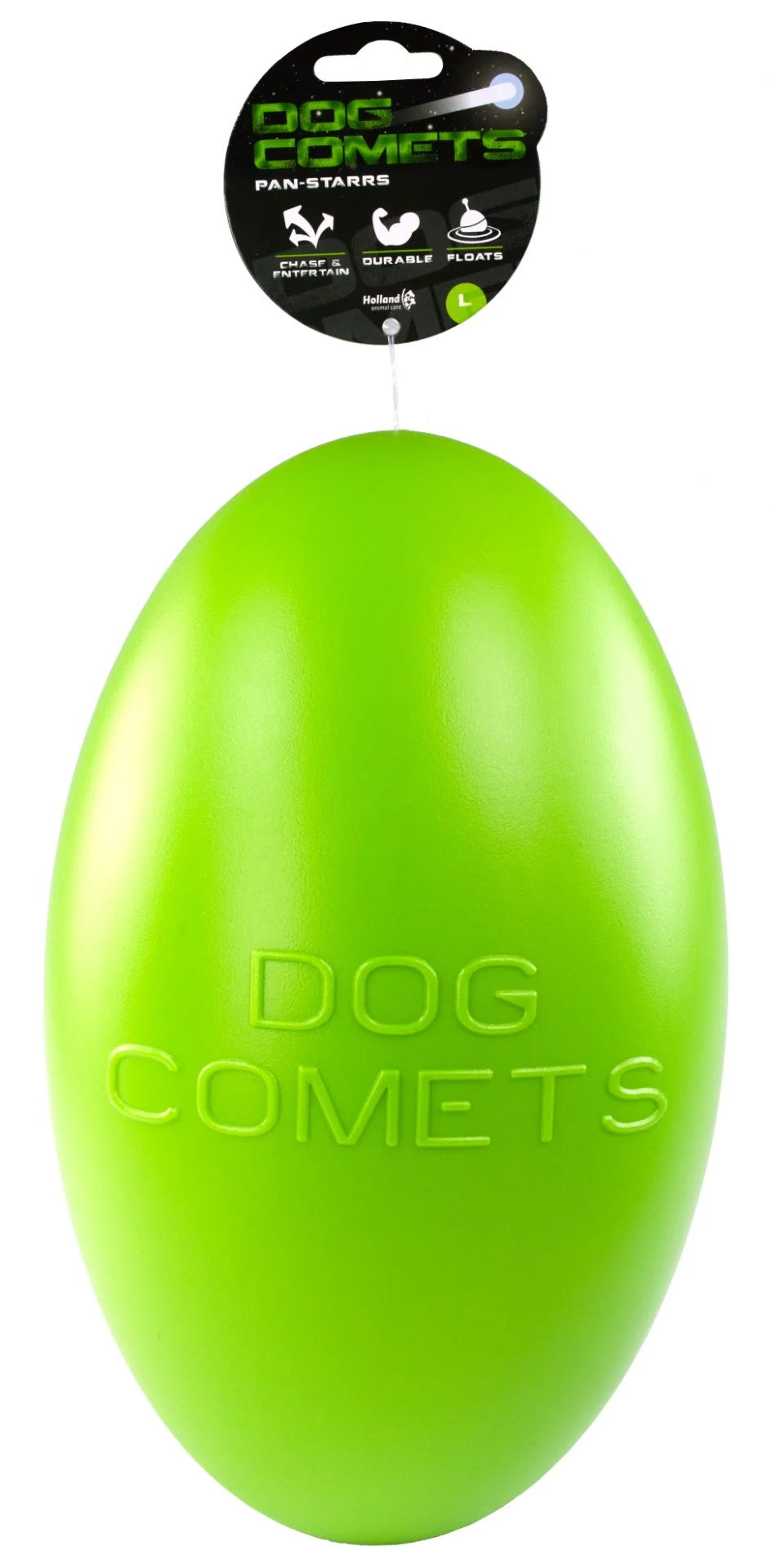 Apportierspielzeug für Hunde, schwimmfähig, 30 cm, Grün – Dog Comets Pan-Stars – Bild 1