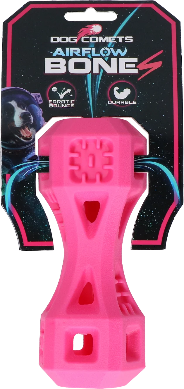 COME0301C.png Apportierknochen mit Luftöffnungen, Rosa S – Dog Comets Airflow Bone – Bild 1