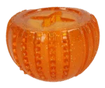 Belohnungsspielzeug aus TPR Gummi, Orange, ø 7 cm – Dog Comets Ceres - Treat Locker – Bild 3