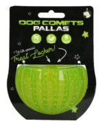 Belohnungsspielzeug aus TPR Gummi, Grün, ø 7 cm – Dog Comets Ceres - Treat Locker