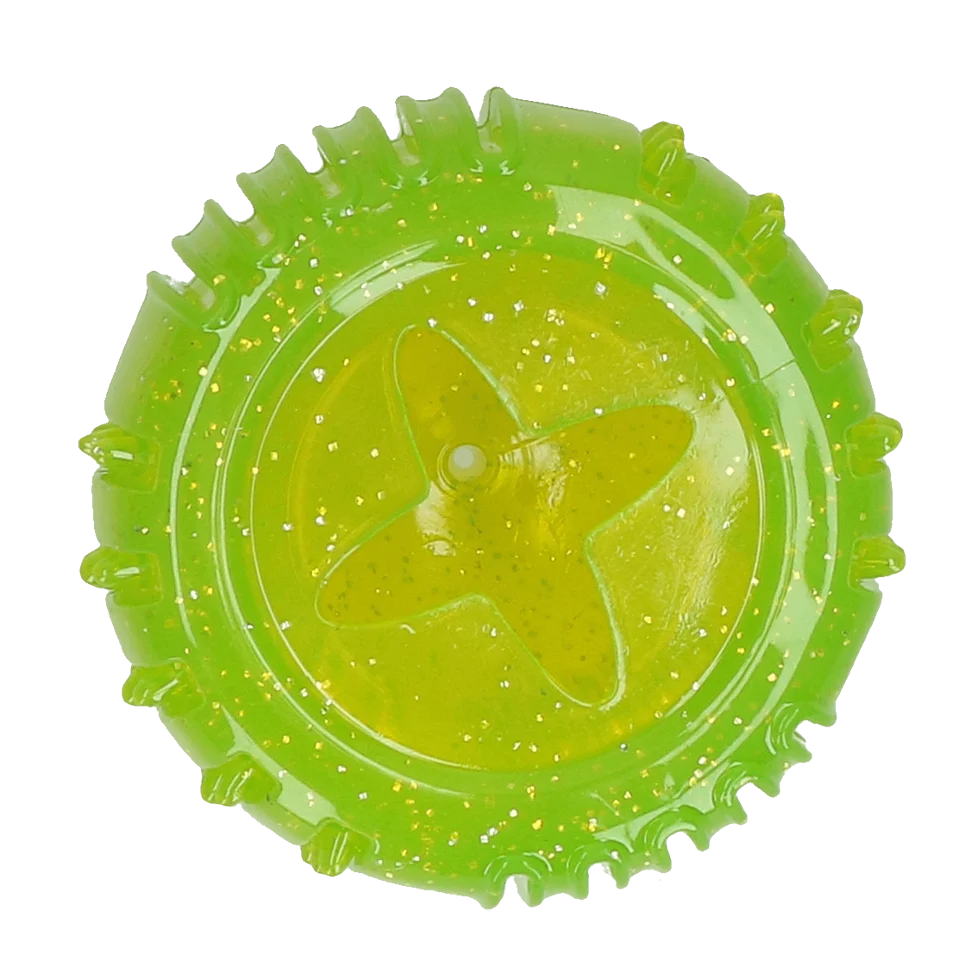 Belohnungsspielzeug aus TPR Gummi, Grün, ø 7 cm – Dog Comets Ceres - Treat Locker – Bild 3