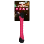Wurfstab für Hunde mit Quietscher, 24 cm, Pink – Dog Comets Asteroid
