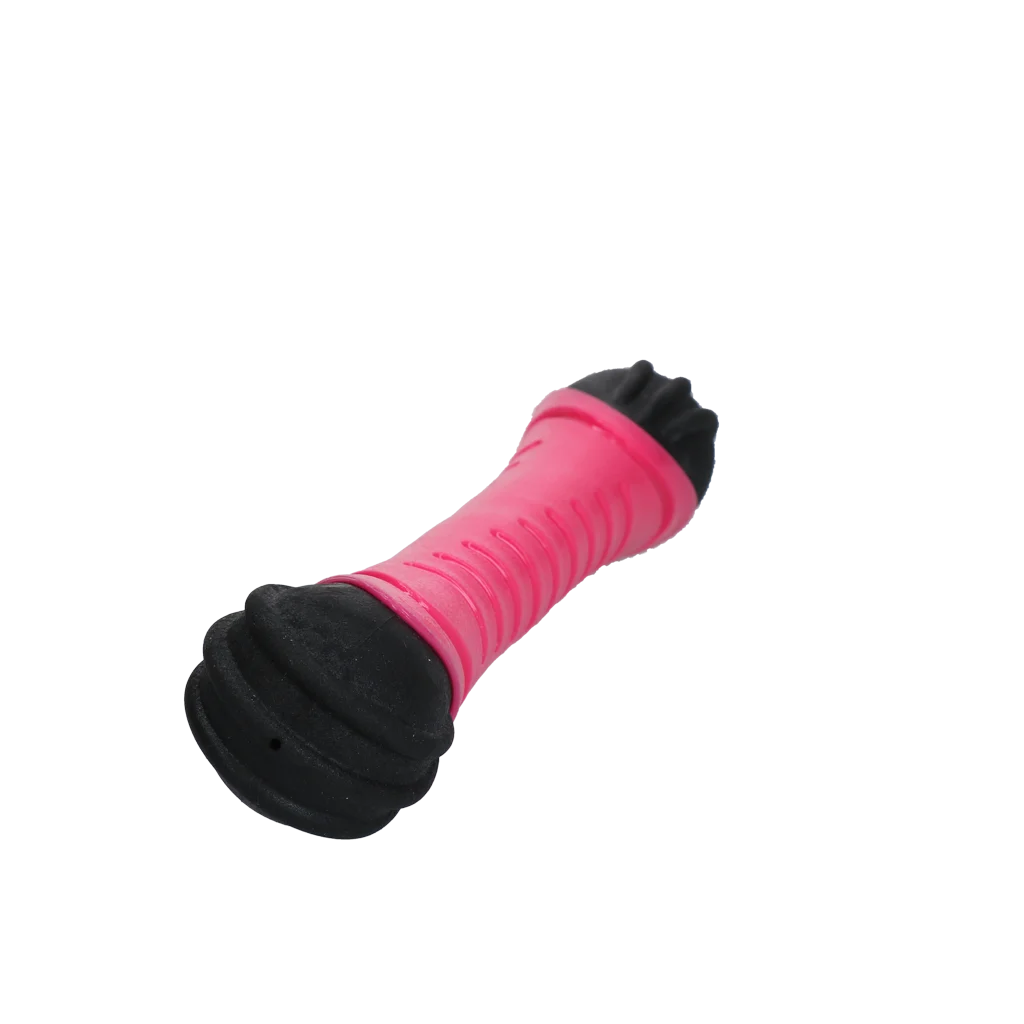 Wurfstock für Hunde mit Quietscher, 31 cm, Rosa – Dog Comets Asteroid – Bild 2