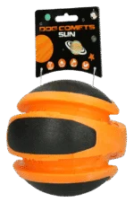 Springender Hundeball Orange, 14 cm – Dog Comets Planets