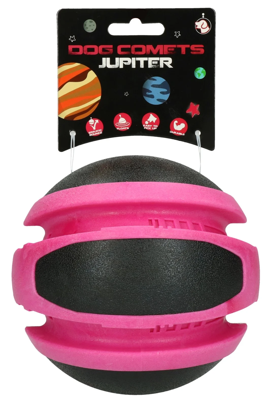 Springender Hundeball Rosa, 14 cm – Dog Comets Planets – Bild 2