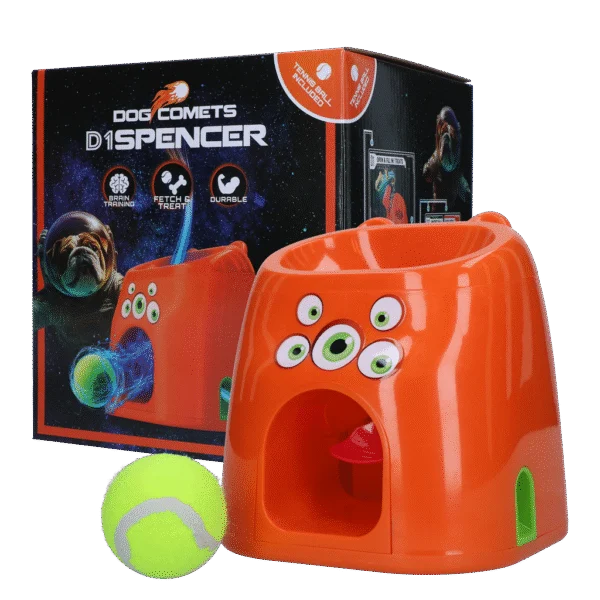 Apportierspiel mit Snackbelohnung, inklusive 1 Tennisball – Dog Comets D1spencer Fetch and Treat