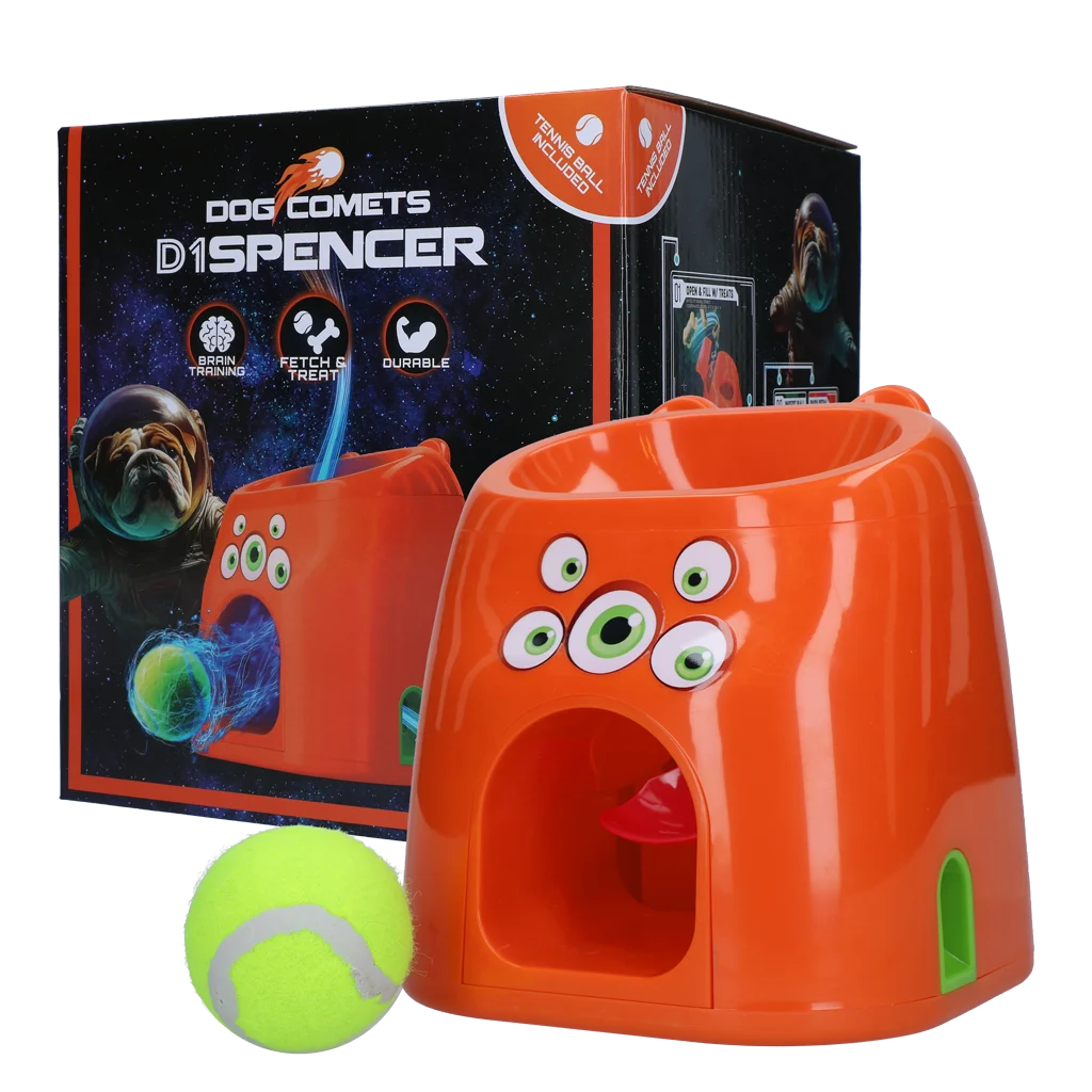 Apportierspiel mit Snackbelohnung, inklusive 1 Tennisball – Dog Comets D1spencer Fetch and Treat – Bild 1