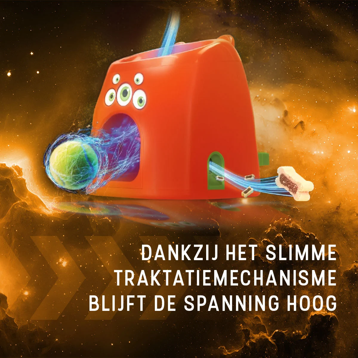 Apportierspiel mit Snackbelohnung, inklusive 1 Tennisball – Dog Comets D1spencer Fetch and Treat – Bild 5