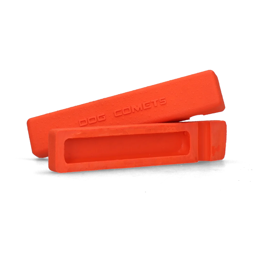 Apportierdummy mit Seil, schwimmfähig, 20 x 4 x 4 cm, Orange – Dog Comets Orion – Bild 4