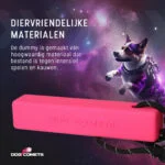 Apportierdummy mit Seil, schwimmfähig, 20 x 4 x 4 cm, Rosa – Dog Comets Orion – Bild 5