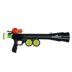 Ballwurfgerät für Hunde mit 2 Tennisbällen, Größe M, 61 × 18 cm – Dog Comets Comet Launcher