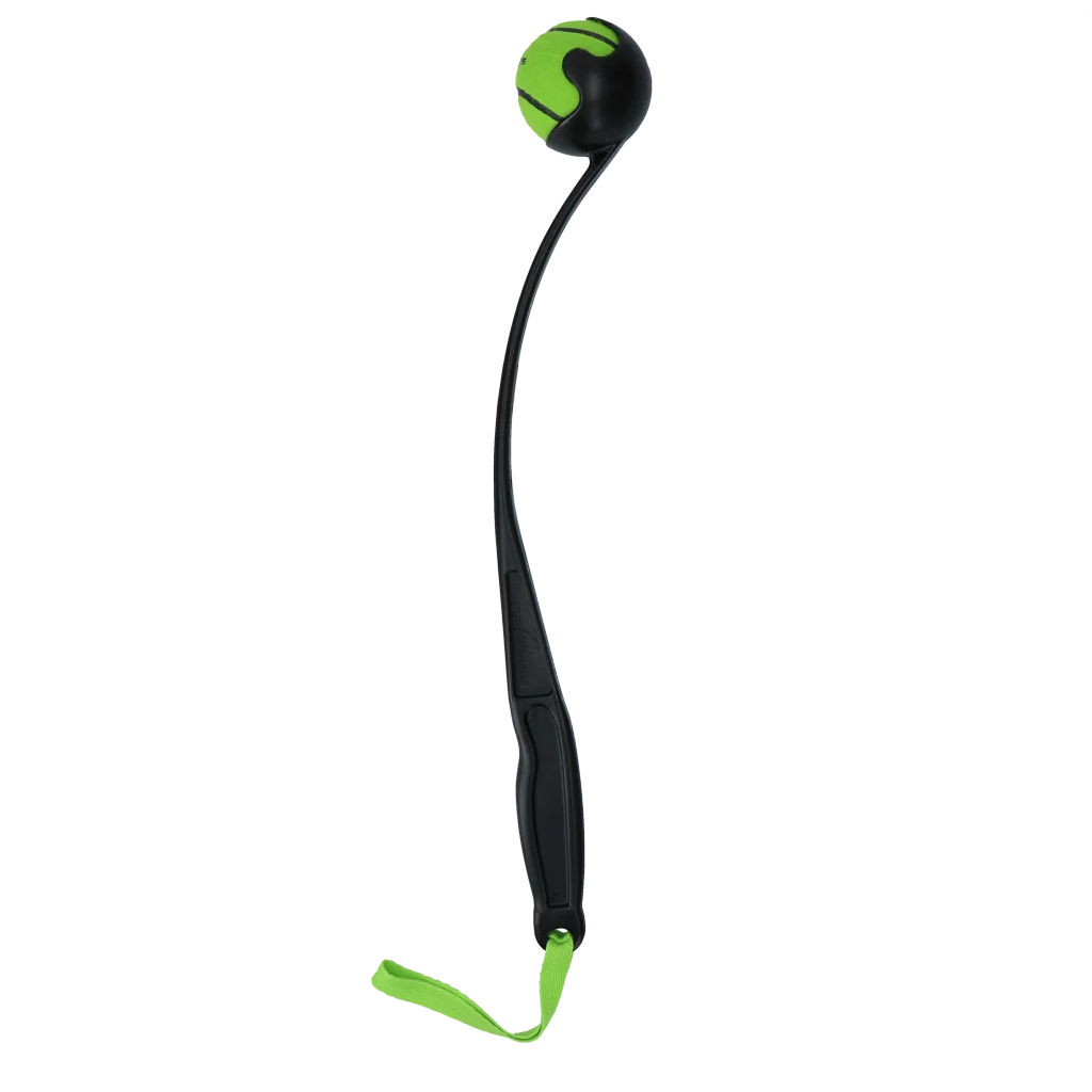 Ballwerfer für Hunde mit Tennisball M, 48 cm, Grün – Dog Comets Launcher – Bild 2