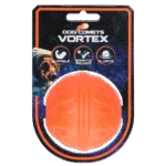 Hundeball mit unvorhersehbarem Sprungverhalten, schwimmfähig, Orange – Dog Comets Vortex